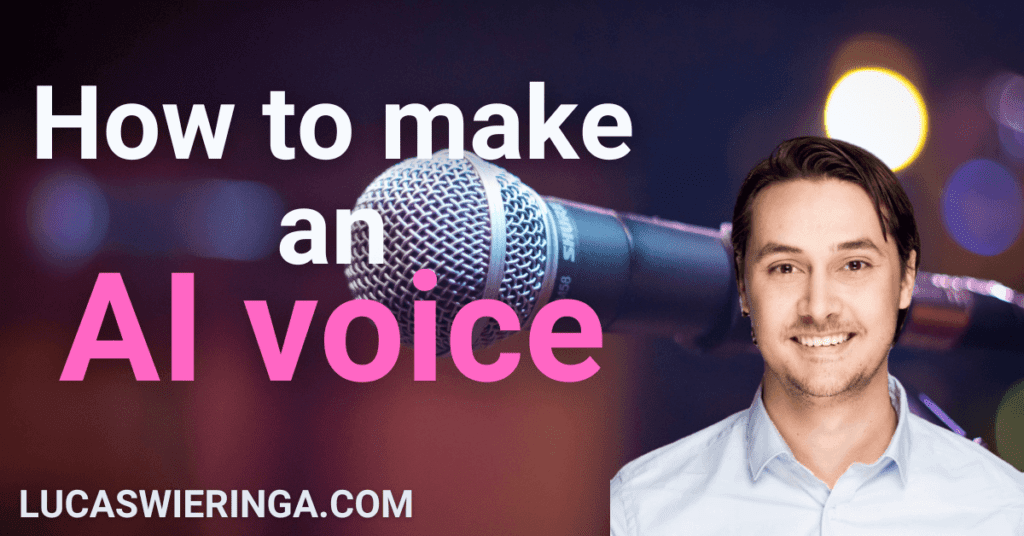 How to make an AI voice