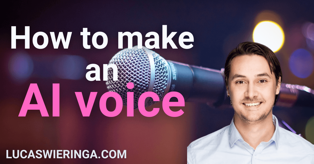 How to make an AI voice