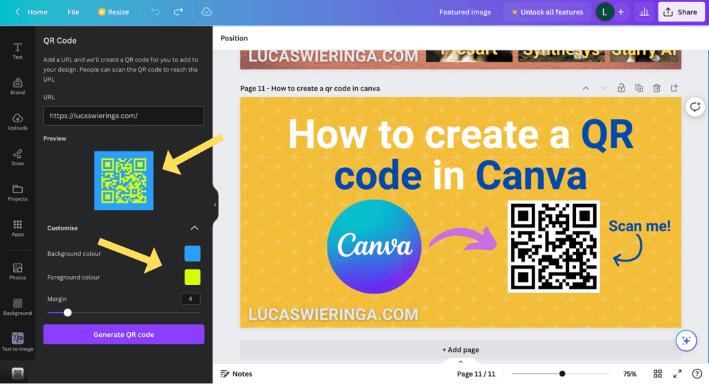 Canva customization