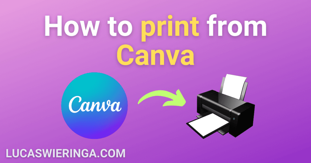 How to print from canva