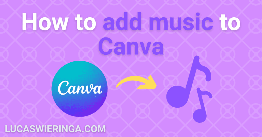 How to add music to canva