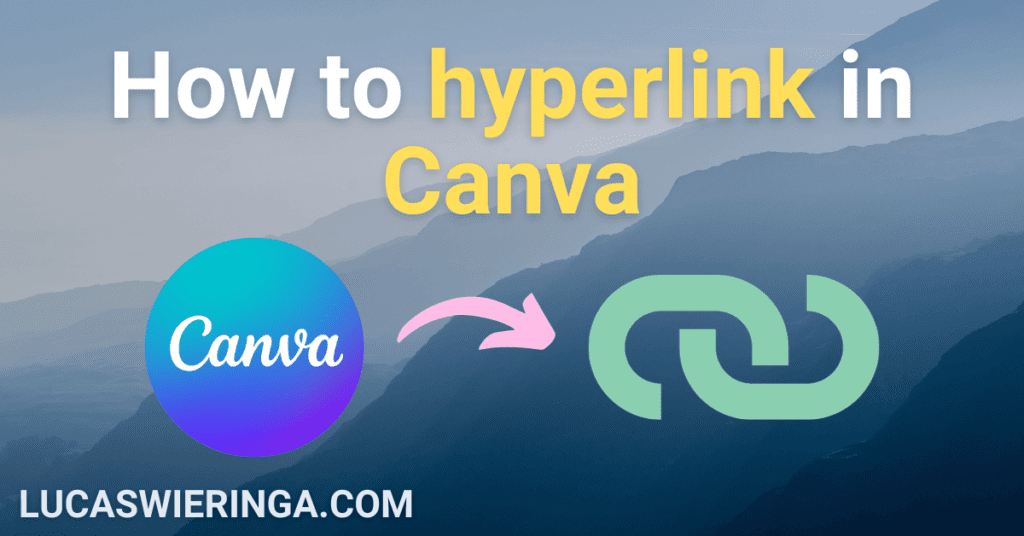 How to hyperlink in canva