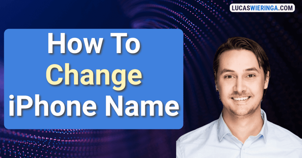 How to change iphone name