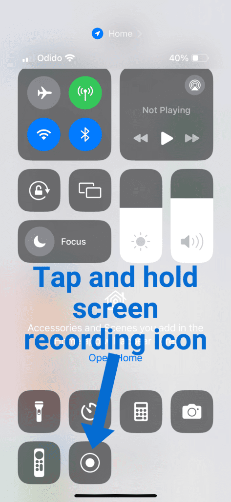 how to screen record on iphone-5