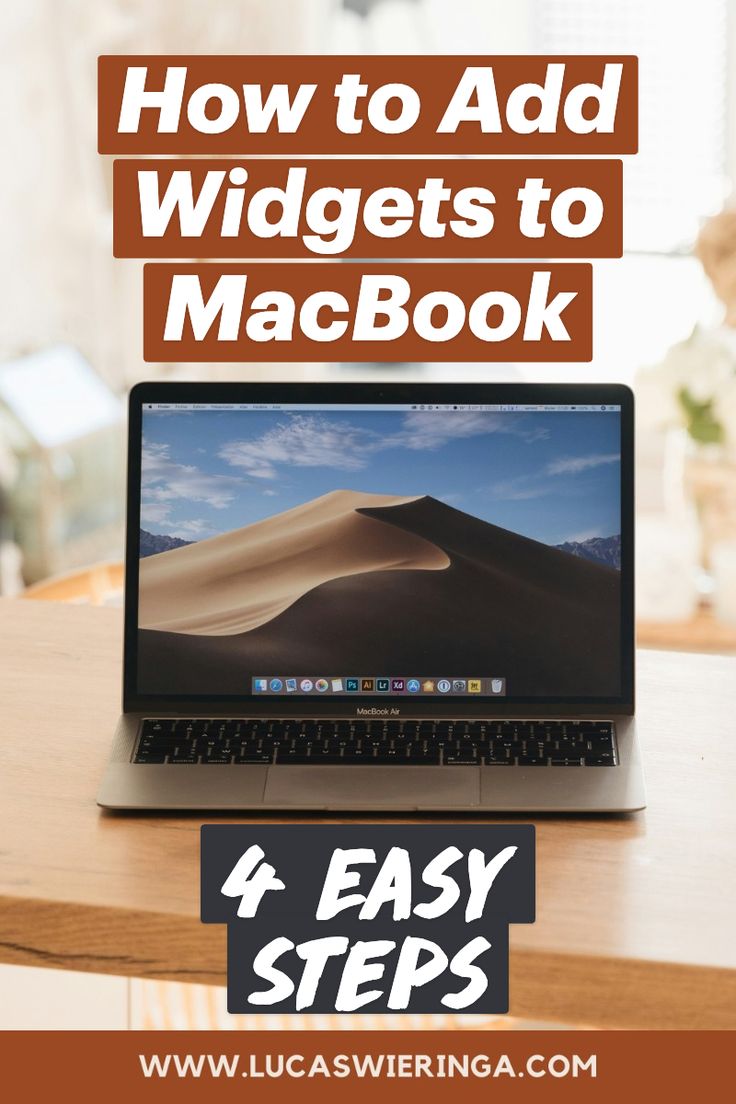 how to add widgets to macbook